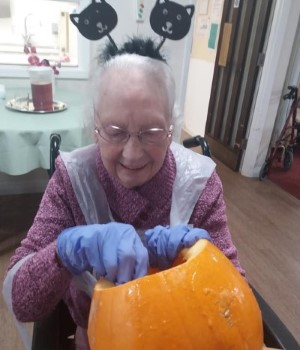 Pumpkin Carving residential care home in Kettering